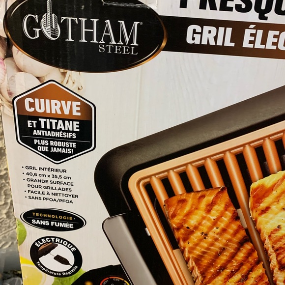Gotham Steel Smokeless Grill Indoor Grill Ultra Nonstick Electric Grill - Picture 2 of 9